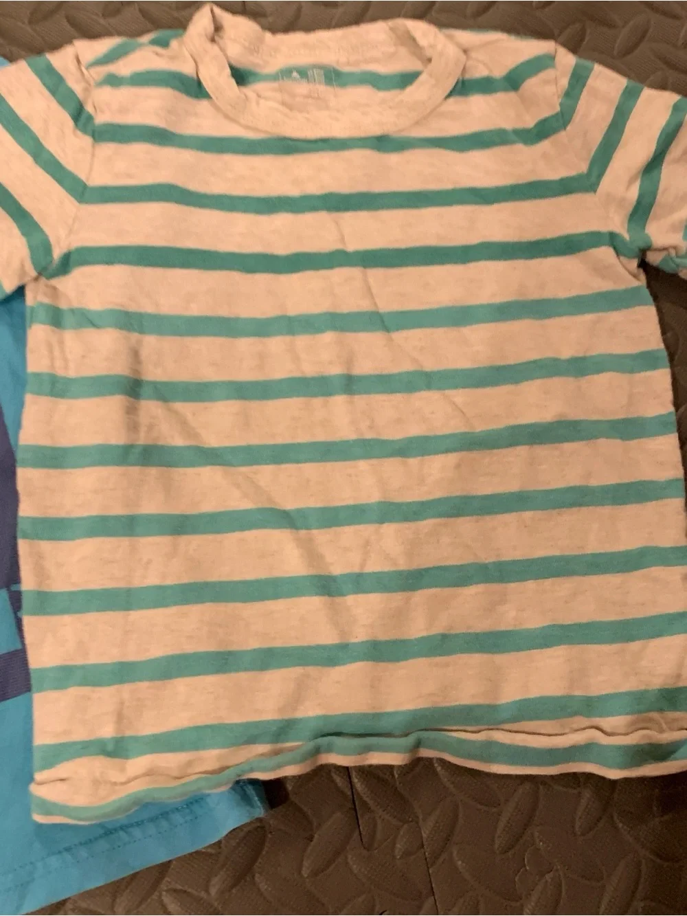 Short Sleeve Shirts Boys Blue Shark Graphic Tee Striped Boys Size 4T